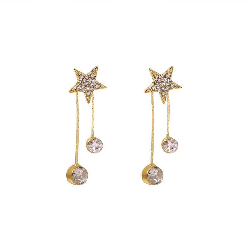 Star Diamond Stud Earrings