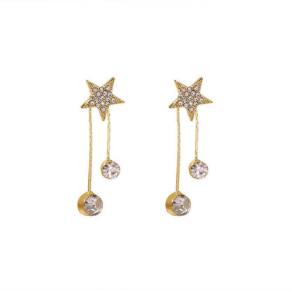 Star Diamond Stud Earrings