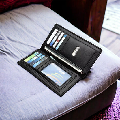 Men's RFID Imported Branded Slim Wallet (Buy 1 Get 1 Free)