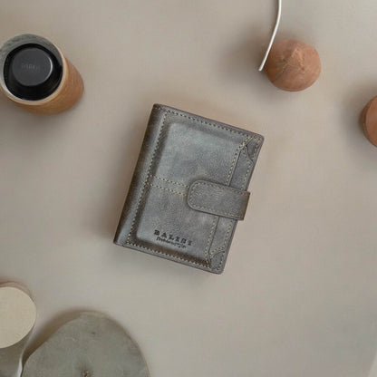 Original Buffalo Leather Fold Wallet For Cash & Cards