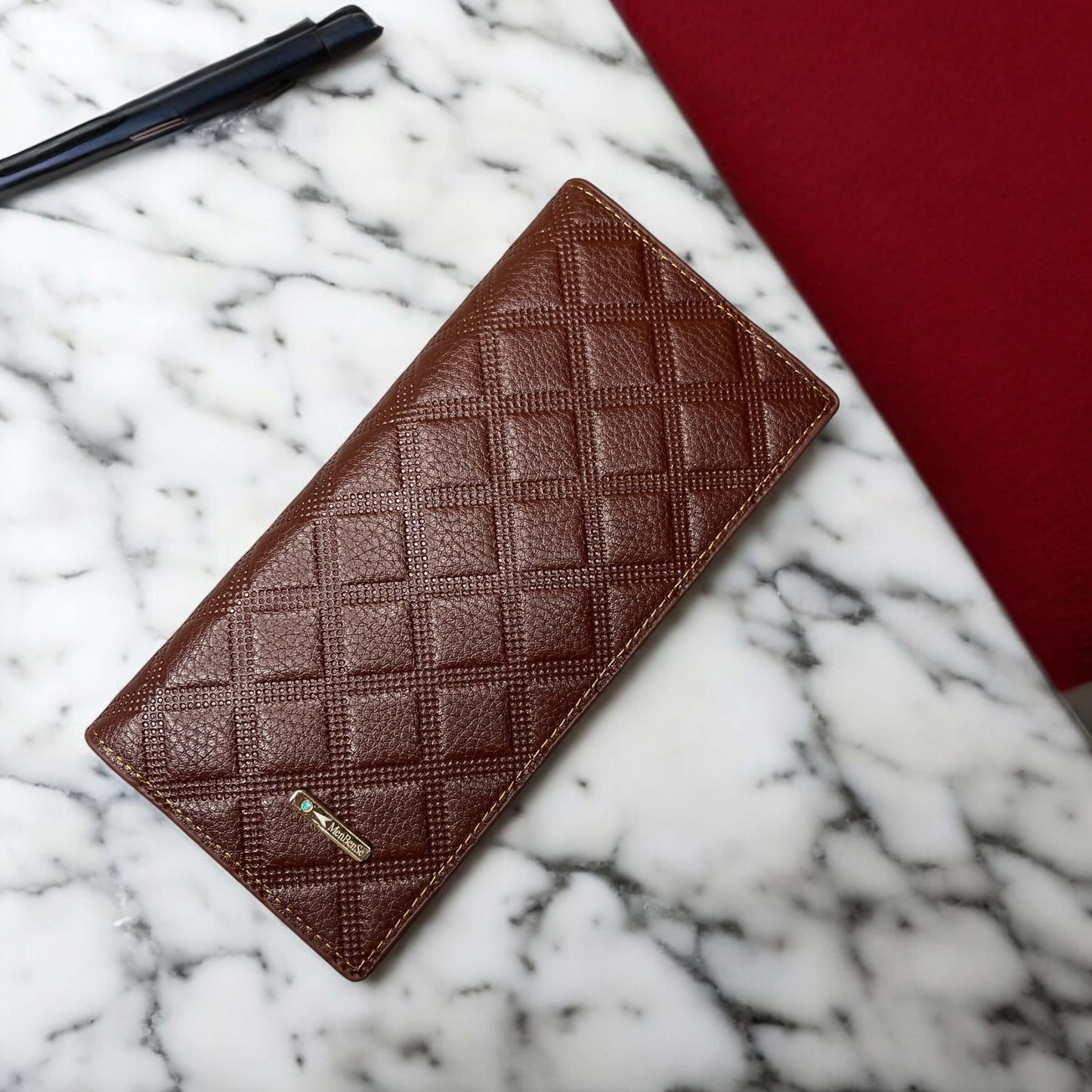 New MenBen's Long Leather Wallet