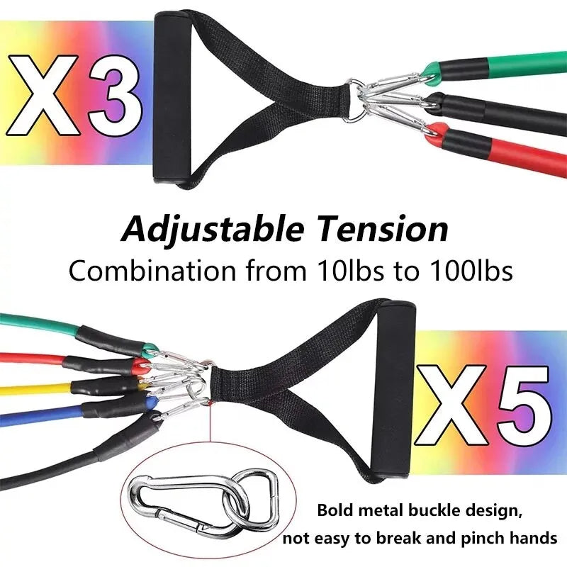 11pcs Resistance band