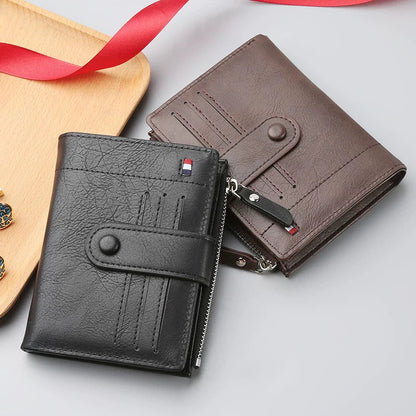 Business Class Short Leather Wallet