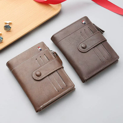 Business Class Short Leather Wallet