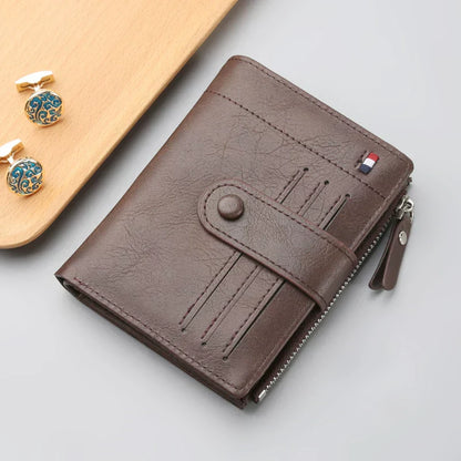 Business Class Short Leather Wallet