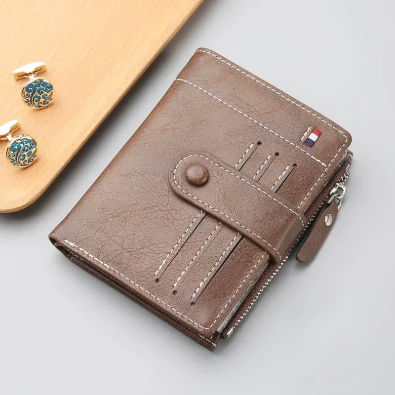 Business Class Short Leather Wallet