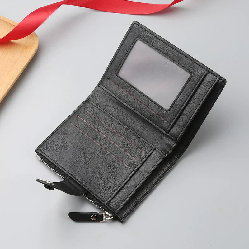 Business Class Short Leather Wallet
