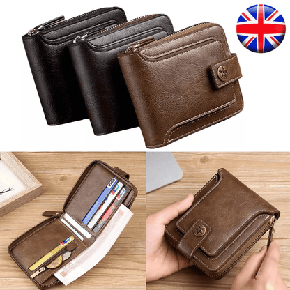 Premium Leather Zipper Wallet